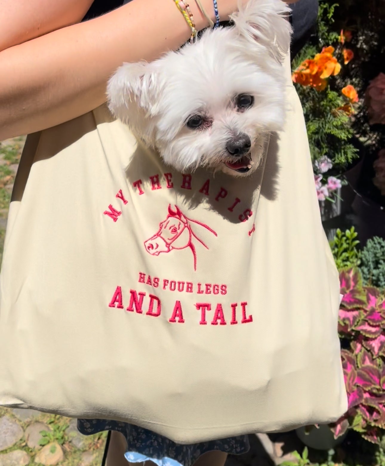 My therapist organic tote