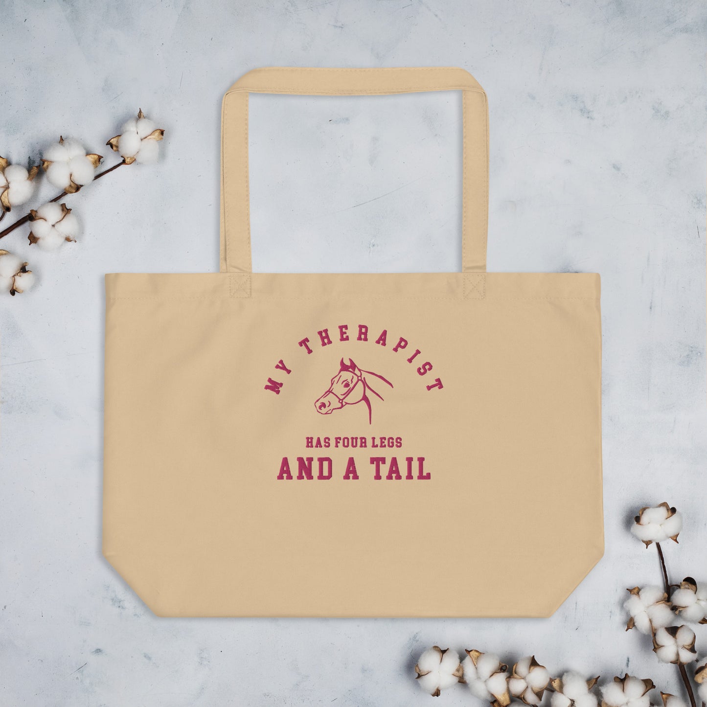 My therapist organic tote