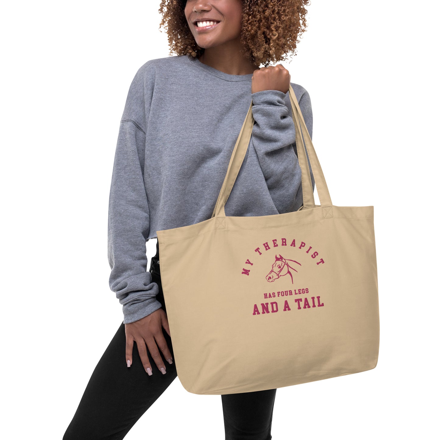 My therapist organic tote